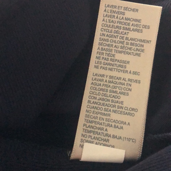 Short Sleeve T Shirt Navy Blue V Neck Size 3X Rafaella Cotton - Picture 7 of 7